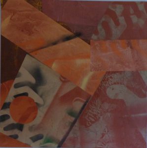 T207 collage sur toile 100x100