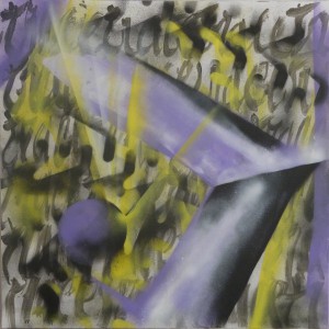 T109 aérosol sur toile 60x60x3,5