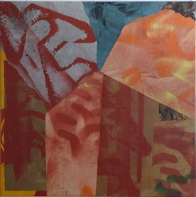 T216 collage sur toile 100x100