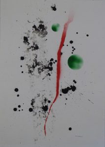 T220 encre de chine aérosol sur papier 290 gr 50x70