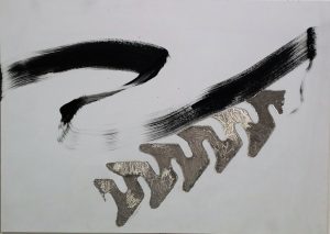 T213 encre de chine sur alu dibond 50x70
