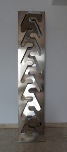 T235 totem aluminium 200x42x8 socle alu42x42x1