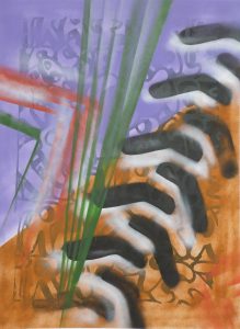 T121(8) aérosol sur sérigraphie papier BFK Rives 280 gr 76x56