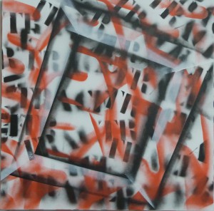 T147 aérosol sur toile 60x60