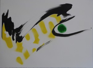 T161 encre aérosol sur papier 76x76